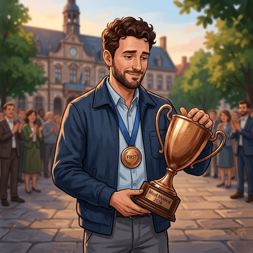 Change trophy inscription to 'Most Modest 2016'